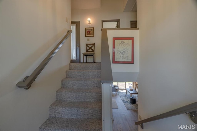 31 N Lionshead Dr, Innsbrook, MO 63390 - stairway with wood finished floors