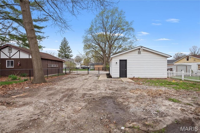 exterior space featuring fence