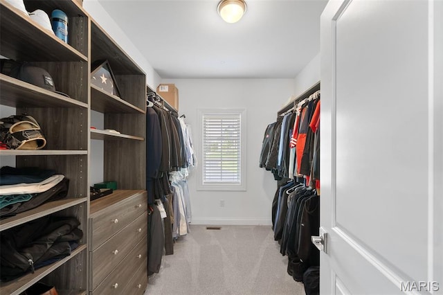 13750 Stonemont Ct, Town And Country, MO 63131 - walk in closet featuring light carpet