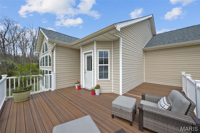 view of wooden terrace