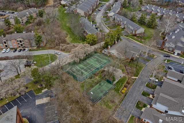aerial overview of property's location featuring nearby suburban area