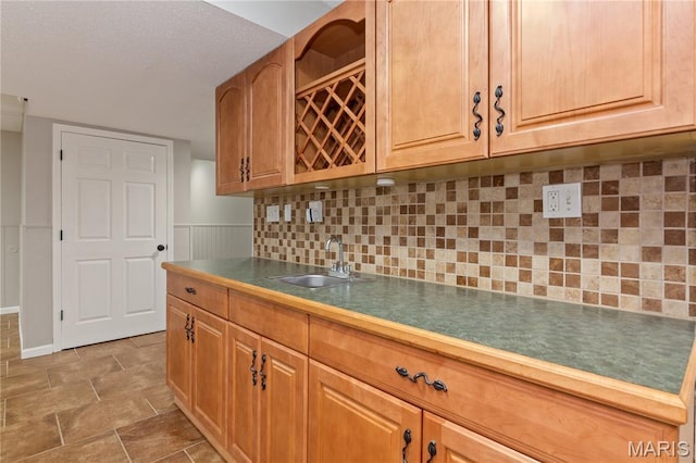 809 Star Ridge Ct, Defiance, MO 63341 - kitchen with a sink and tasteful backsplash