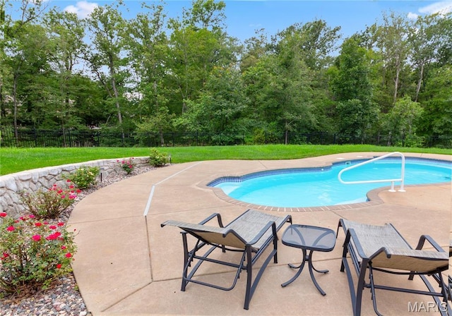 809 Star Ridge Ct, Defiance, MO 63341 - view of pool featuring a fenced backyard and a patio