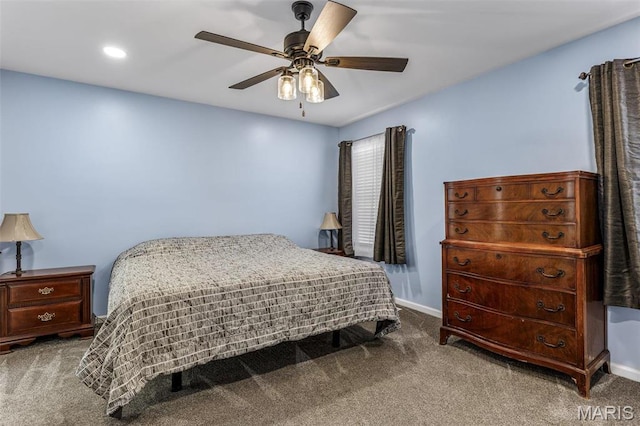 1869 Sunset Rdg, Festus, MO 63028 - carpeted bedroom with baseboards, ceiling fan, and recessed lighting