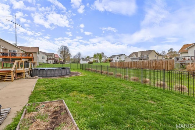 790 Isabella Ct, Farmington, MO 63640 - view of yard with a residential view and a wooden deck