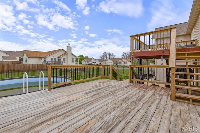 790 Isabella Ct, Farmington, MO 63640 - wooden terrace with a residential view