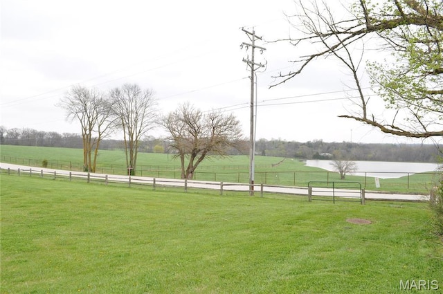 869 Destiny Dr, Villa Ridge, MO 63089 - view of yard featuring a water view