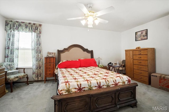 13011 Mystic Bend Ln, Black Jack, MO 63033 - bedroom with light carpet and ceiling fan