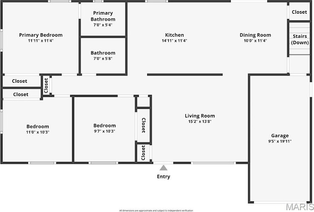 1630 Bobbinray Ave, Florissant, MO 63031 - room layout