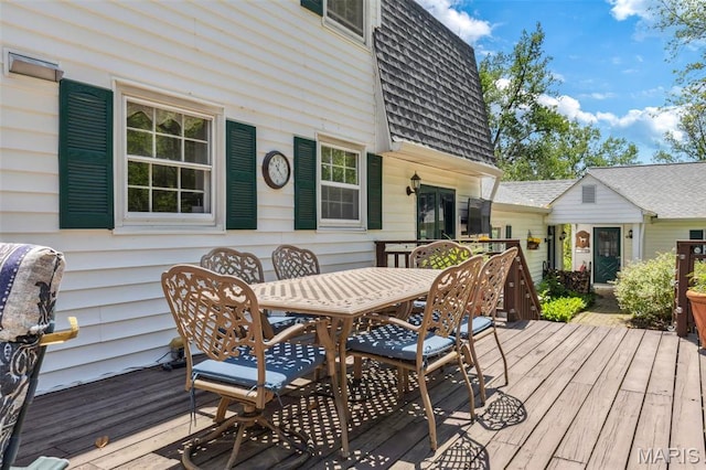1843 Manor Hill Rd, Saint Louis, MO 63131 - deck with outdoor dining space