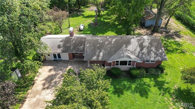 9506 B Rd, Valmeyer, IL 62295 - view from above of property