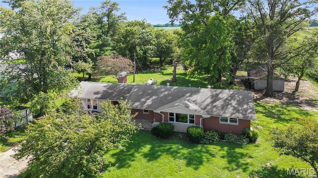 9506 B Rd, Valmeyer, IL 62295 - aerial view of property and surrounding area