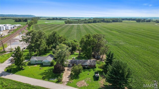 9506 B Rd, Valmeyer, IL 62295 - aerial view of sparsely populated area featuring extensive farmland