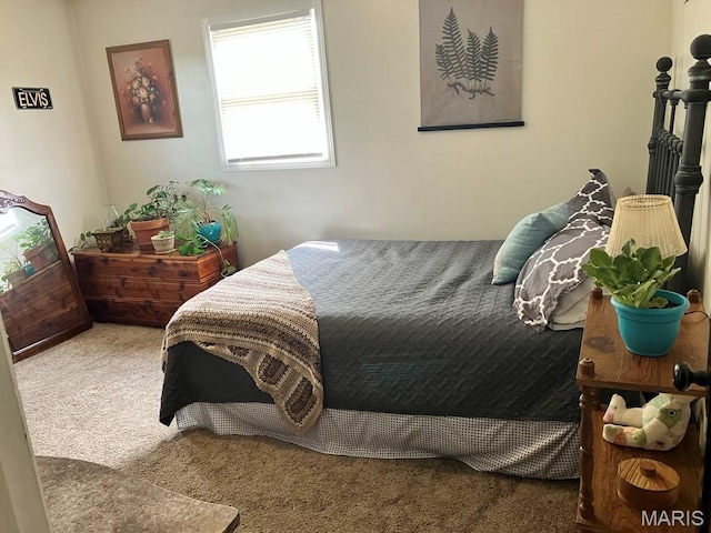 bedroom featuring carpet flooring