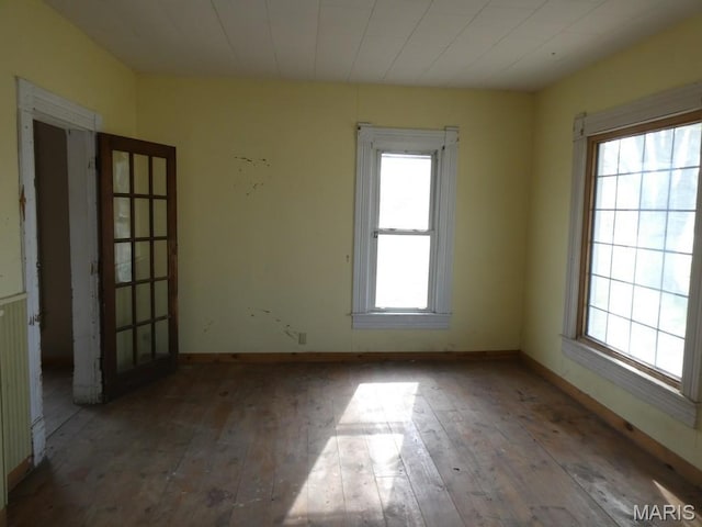 309 Talmadge St, Witt, IL 62094 - unfurnished room with hardwood / wood-style floors and baseboards