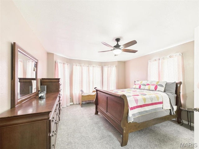 127 Kehner Rd, Steelville, MO 65565 - bedroom featuring light colored carpet and ceiling fan