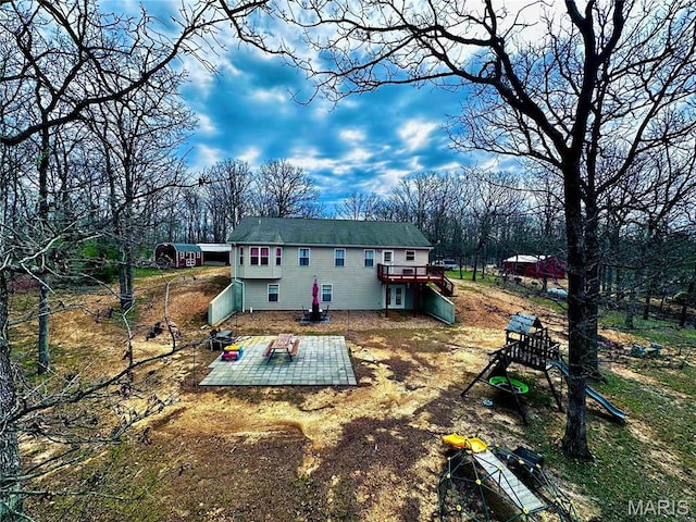 127 Kehner Rd, Steelville, MO 65565 - rear view of property featuring a patio area and a deck