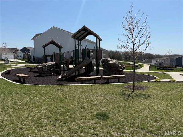 536 Edison Way, Wentzville, MO 63385 - community playground with a yard and a residential view