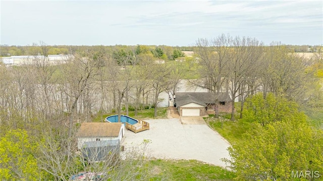 5826 Grandview Ter, Waterloo, IL 62298 - aerial view of property and surrounding area with a pool