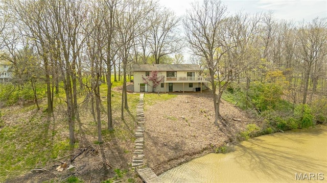5826 Grandview Ter, Waterloo, IL 62298 - view of front of house featuring a wooden deck