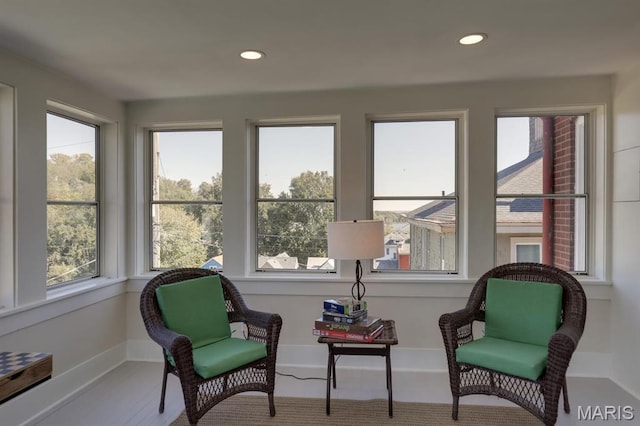 sunroom with healthy amount of natural light