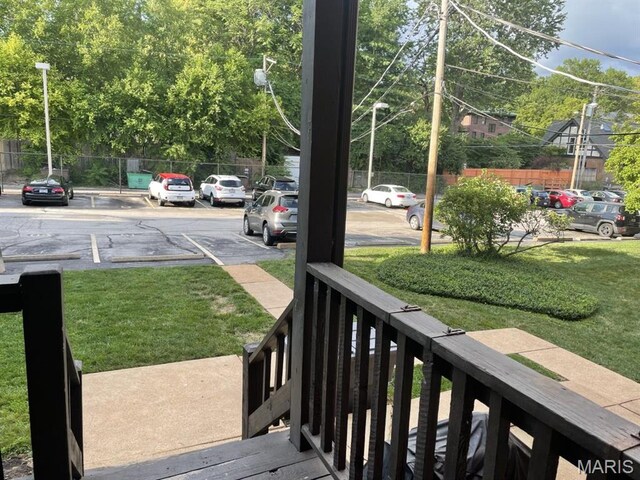 view of grassy yard