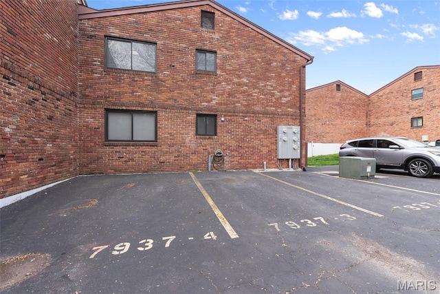view of uncovered parking lot