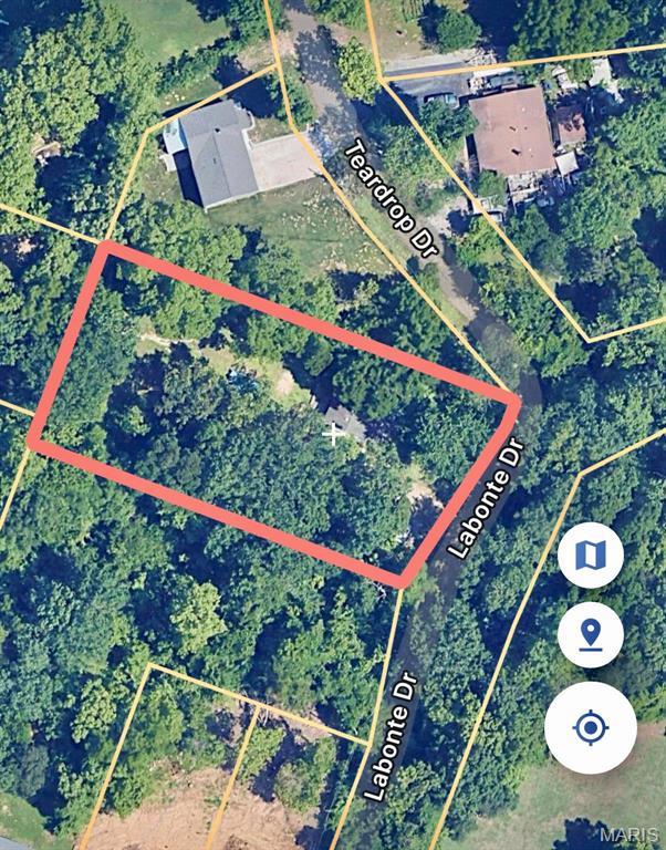 17 Labonte Dr, Saint Charles, MO 63304 - map / location featuring property boundaries highlighted
