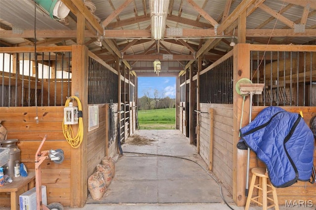 view of stable