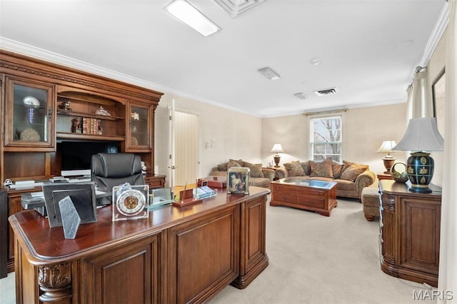 21 Log Cabin Dr, Saint Louis, MO 63124 - office space with light colored carpet and crown molding