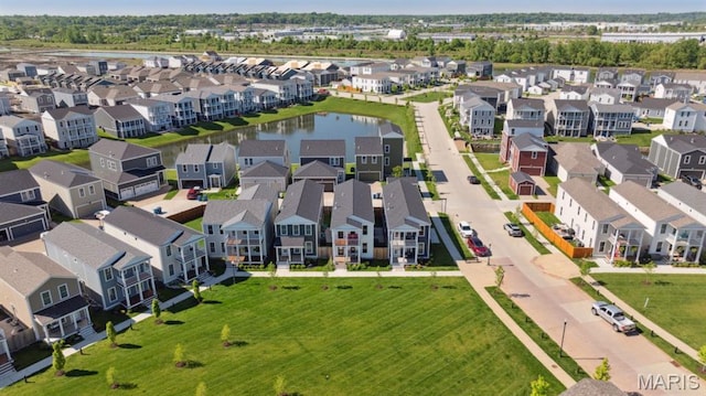 104 Tiber Way, Saint Charles, MO 63301 - aerial perspective of suburban area featuring a nearby body of water