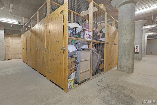 view of storage room
