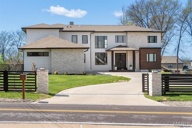10010 Schuessler Rd, Saint Louis, MO 63128 - view of front facade with stone siding and roof with shingles