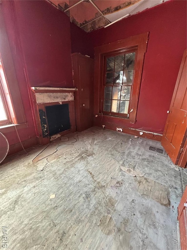 view of unfurnished living room