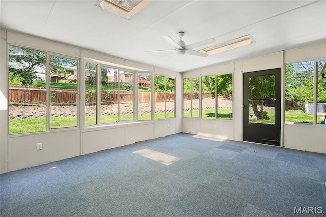 362 Hibler Ct, Saint Louis, MO 63141 - unfurnished sunroom featuring ceiling fan