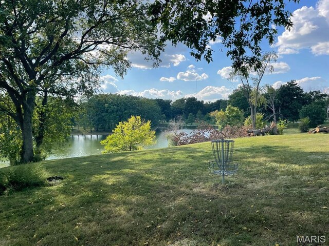 5872 Sunshine Dr Unit 110, Saint Louis, MO 63109 - view of green lawn with a water view