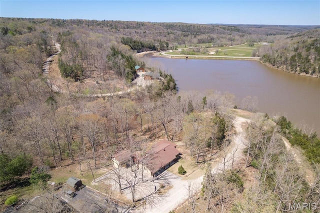 13145 Wanda Lee Ln, Saint Genevieve, MO 63670 - view of property location with a large body of water and a heavily wooded area