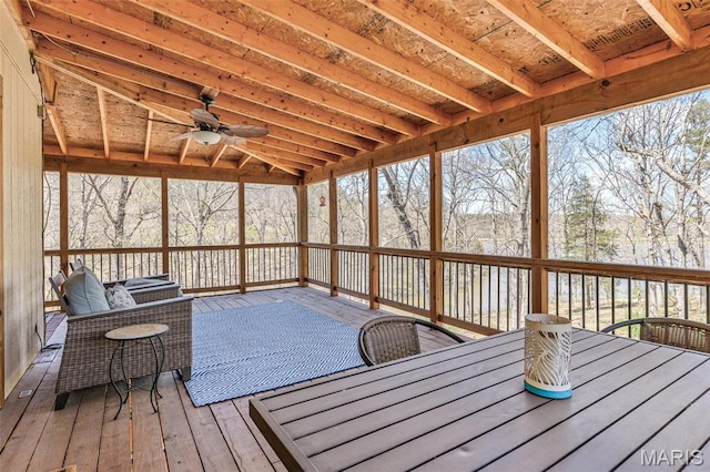 13145 Wanda Lee Ln, Saint Genevieve, MO 63670 - deck with ceiling fan