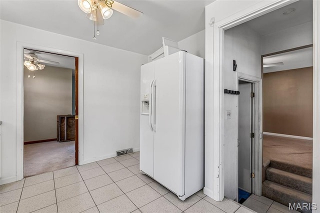 8907 Spur Ln, Saint Louis, MO 63121 - bathroom featuring ceiling fan, tile patterned floors, and baseboards
