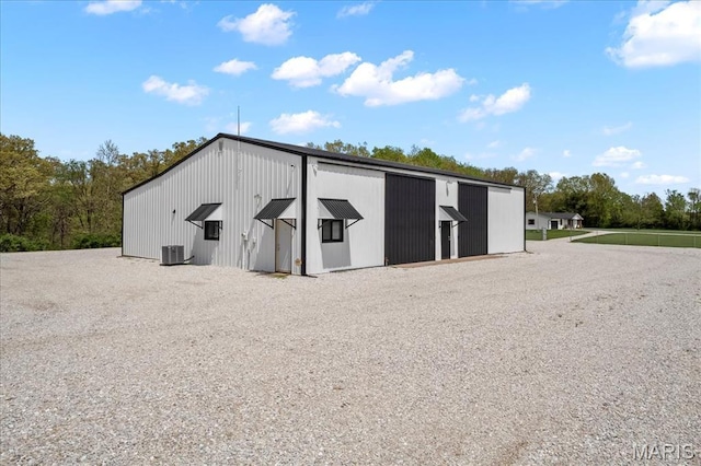 636 Schultz Ct, Foristell, MO 63348 - view of outdoor structure featuring central AC unit