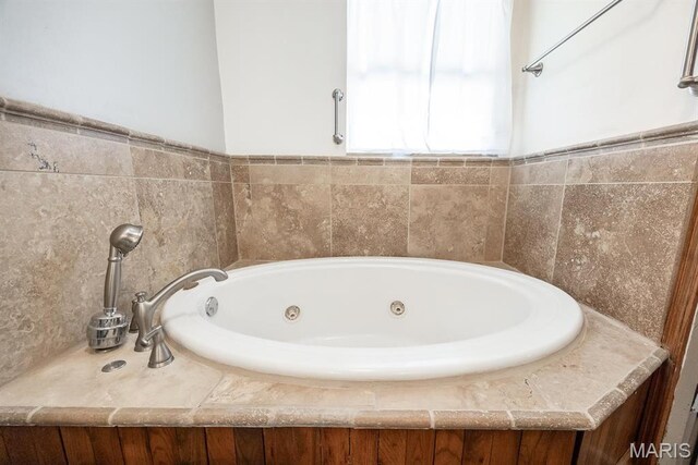 10 Hill Dr, Fairview Heights, IL 62208 - bathroom with a tub with jets