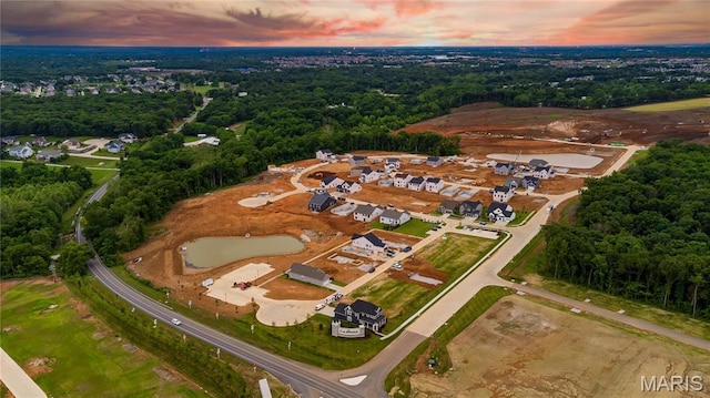 aerial view of property and surrounding area