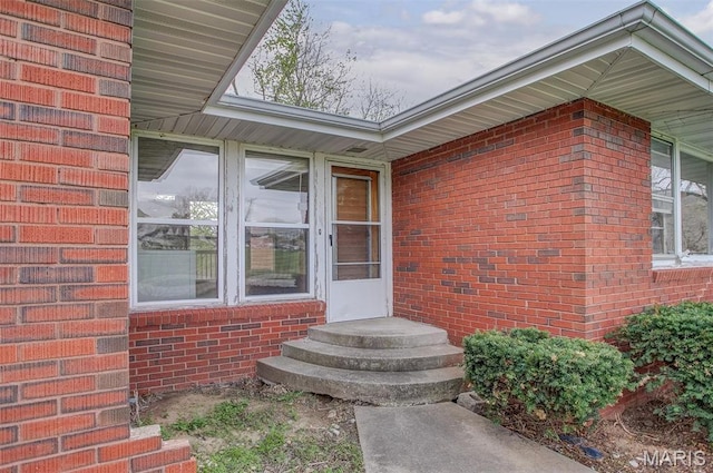 1219 N Park St, Hardin, IL 62047 - entrance to property featuring brick siding