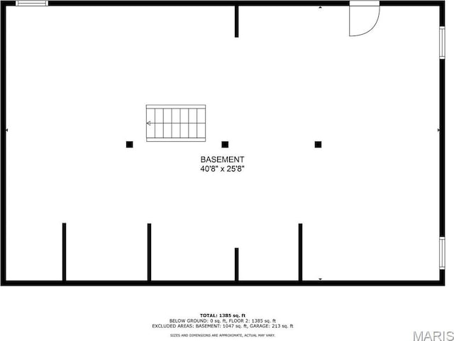 1219 N Park St, Hardin, IL 62047 - property floor plan