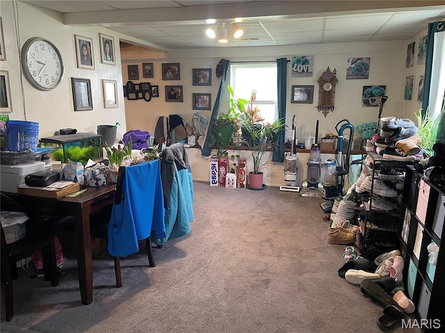101 County Road 5170, Salem, MO 65560 - carpeted dining room featuring a drop ceiling