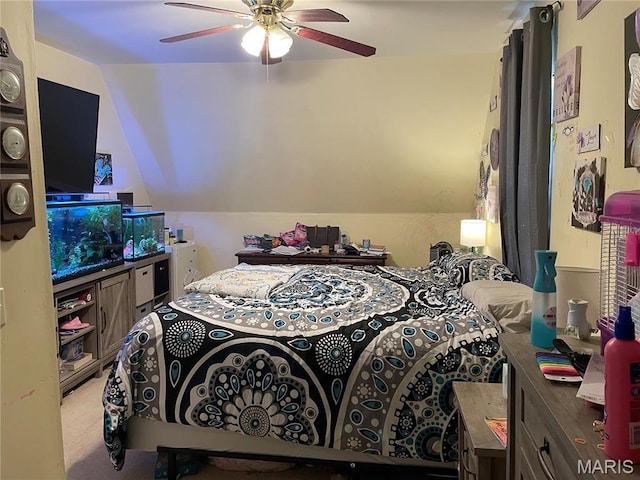 101 County Road 5170, Salem, MO 65560 - bedroom featuring lofted ceiling and ceiling fan