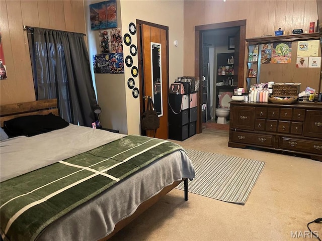 101 County Road 5170, Salem, MO 65560 - carpeted bedroom featuring wood walls