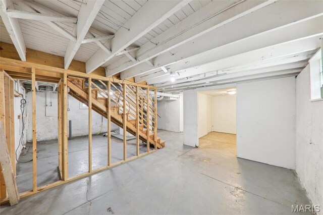 241 Dammert Ave, Saint Louis, MO 63125 - view of unfinished below grade area