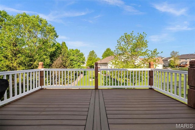 515 Country Chase Dr, Lake St Louis, MO 63367 - wooden deck with a residential view