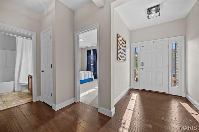 515 Country Chase Dr, Lake St Louis, MO 63367 - foyer entrance with baseboards and hardwood / wood-style floors